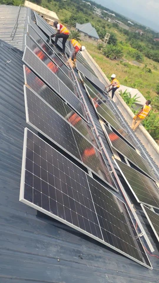 Solar panel rooftop installation
