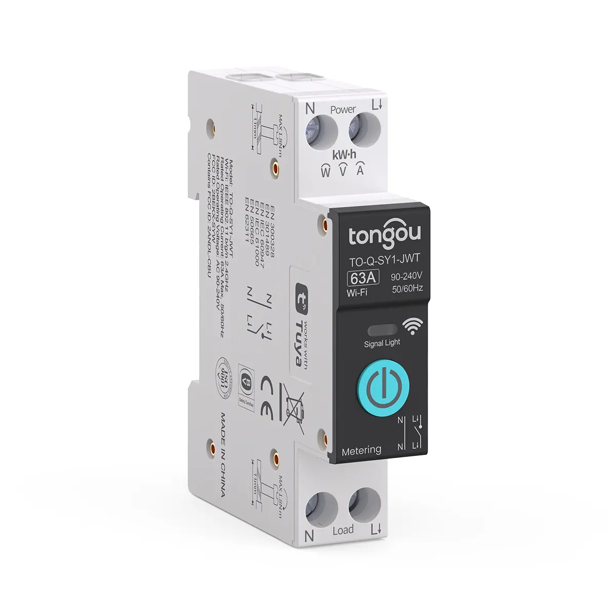 TO-Q-SY1-JWT Smart WiFi DIN Rail Switch